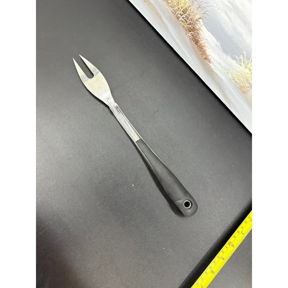 Revere Ware Stainless Steel Meat Fork 2 Tine Carving Serving Tool 12.5 Inch